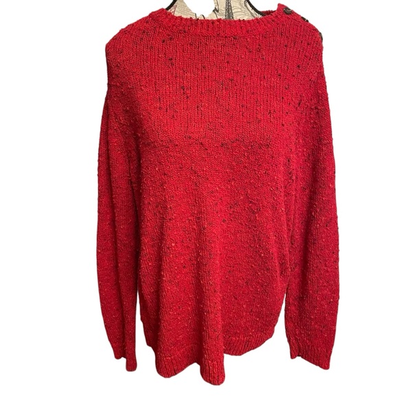 J. Jill Sweaters - J. Jill Vibrant Red Women's Crew Neck Sweater